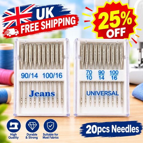 20x sewing machine needles - machine,