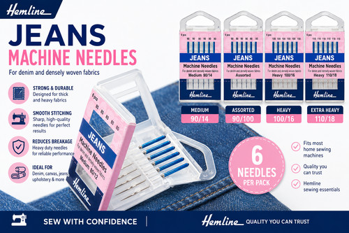 Hemline denim jeans sewing - denim,